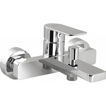 Vodovodní baterie Nástěnná vanová baterie Aqualine Daphne, stříbrná