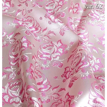 HEDVA ČESKÝ BROKÁT Ondrin 160 krojový brokát RŮŽE ecru | R62
