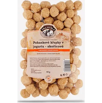 Slaná pochutina Šmajstrla Pohankové křupky Skořicové 80g