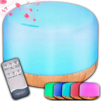 Zvlhčovač vzduchu Difuzér vůně zvlhčovač vzduchu aromaterapie noční LED lampa + dálkové ovládání