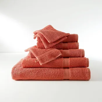 Ručník Blancheporte Kolekce koupelnového froté zn. Colombine, standardní kvalita 420 g/m2 tomatová osuška 90x150 cm