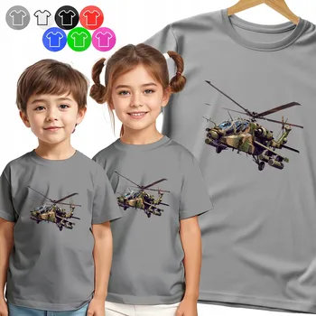 Chlapecké oblečení DĚTSKÉ TRIČKO - ÚTOČNÝ VRTULNÍK VOJENSKÝ PRO CHLAPCE - 3XS