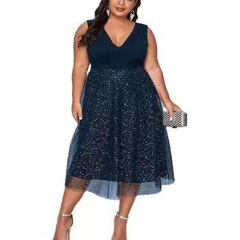 Dámské šaty D-look společenská šaty (šaty) s rozšířenou sukní 0229-SKU21284 velikost 3XL