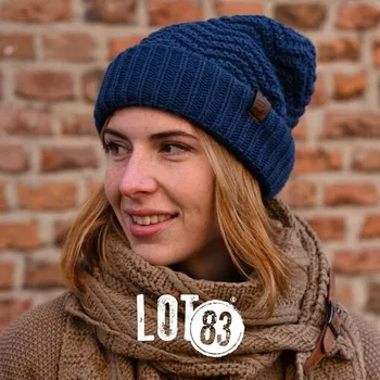 Čepice Zimní pletená čepice, styl Beanie