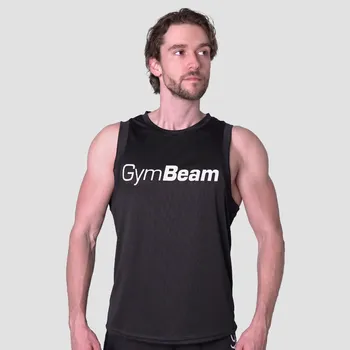 Pánské tílko GymBeam Mesh Tanktop Essence Black XL černá