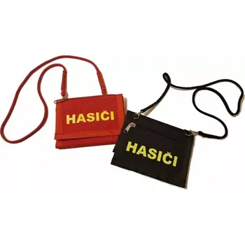 Peněženka Dětská peněženka HASIČI s řemínkem - červená