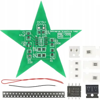 Bezpečnostní kamera Zesilovač MSALAMON DIY gwiazda LED