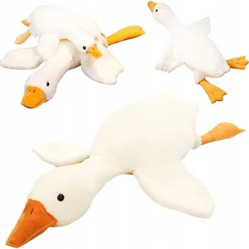 plyšák HUSA PLYŠOVÁ PIPA PLYŠÁK PLYŠOVÝ MAZLÍČEK PŘÍTULNÍČEK POLŠTÁŘ HRAČKA 50 CM