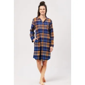 Dámská noční košile Key košile noční dámská LND 481 dlouhý rukáv ke kolenům velikost XL