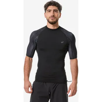 DECATHLON Pánské tričko s krátkým rukávem s UV ochranou 500 Beast L ČERNÁ