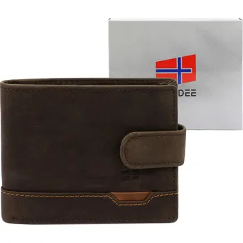 Peněženka Pánská peněženka Nordee HJORT N992L tmavě hnědá