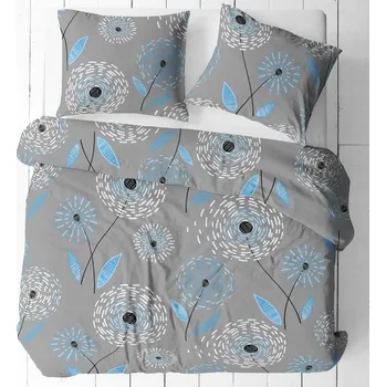 Povlečení Povlečení flanelové 160x200 teplá flanela modré pampelišky