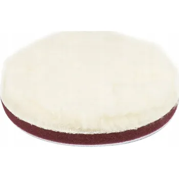 Lešticí kotouč AMiO Lešticí kotouč vlněný kožešina lešticí měkký na suchý zip 125 mm AMiO-03704