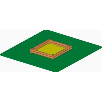 Pískoviště DHA04 - Pískoviště 3x3 m s plachtou, vodorovná konstrukce