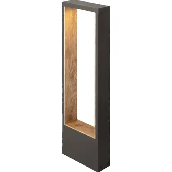 Venkovní osvětlení SLV - BIG WHITE FLATT II 62 volně stojící svítidlo, PHASE, 2700 K, IP65, čtvercové, antracit / hnědá - BIG WHITE (SLV) LA 1010105