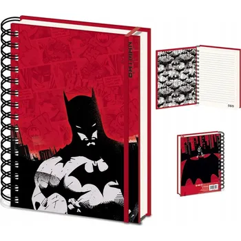 Zápisník Linkovaný zápisník Batman Pyramid International A5, 80 stran