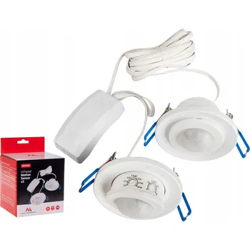 Pohybové čidlo Jednopólový vypínač pod omítku Maclean bílý AD0012