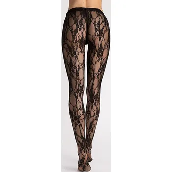 Oblečení a móda Černé vzorované silonky Fiore Donatella 5000 S-L Velikost: M