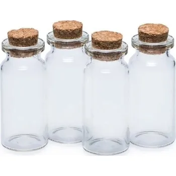 Výtvarná sada Lahvičky skleněné 4ks