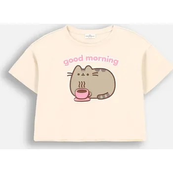 Chlapecké tričko Coccodrillo dětské tričko béžové bavlna velikost 152