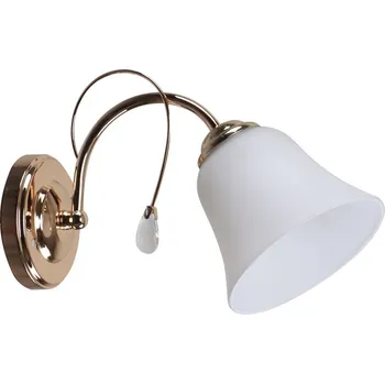 Nástěnné svítidlo Rustikální nástěnné svítidlo ORA - 1xE27, 40W, zlaté / bílé