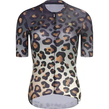 cyklistický dres RIVANELLE Cyklistický dres s krátkým rukávem - WILDCAT - hnědá/černá XS