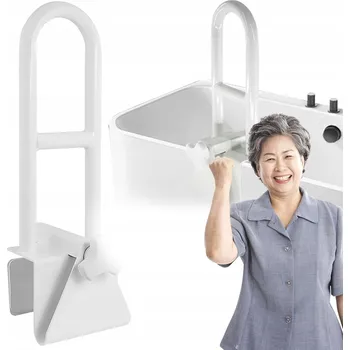 Madlo do koupelny KOUPELNOVÉ MADLO ŽEBŘÍK K VANĚ PODPĚRA DO 100 KG 50CM PROTISKLUZOVÉ