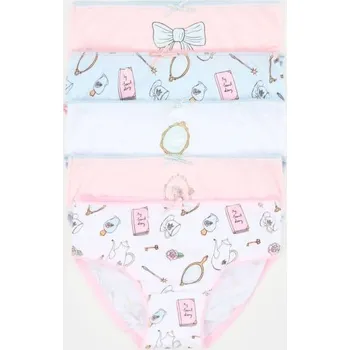 Dívčí oblečení Sinsay - Bavlněné kalhotky 5 balení - vícebarevná - 909FZ-MLC - 909FZ-MLC-U11