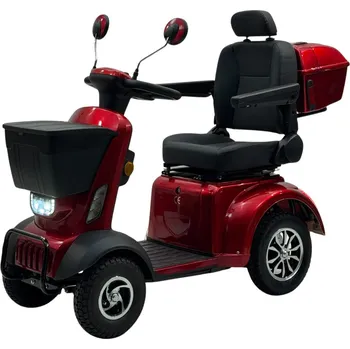 Elektrický invalidní skútr eFREJ e-FREJ SENIOR Lithium - elektrický vozík pro seniory červená