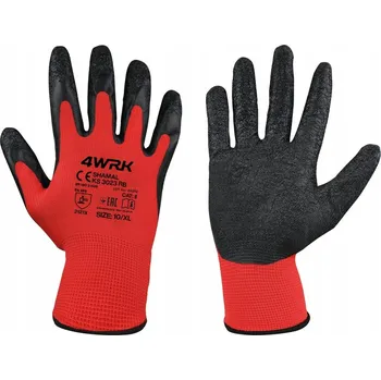 Pracovní rukavice Rukavice 4WRK PRACOVNÍ RUKAVICE MÁČENÉ V LATEXU SHAMAL velikost 9 - L 12 párů