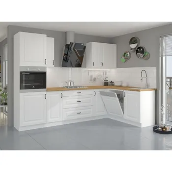 Kuchyňská linka Mirjan24 Retroline I s pracovní deskou bílá