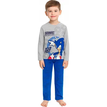 Chlapecké pyžamo Chlapecké pyžamo SONIC THE HEDGEHOG pro malého fanouška kultovní hry a pohádky, velikost 116