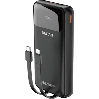 Powerbanka Dudao K15Pro 20000 mAh 22.5W PD USB-C / USB-A / Lightning / USB-C černý
