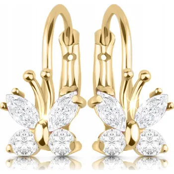 Náušnice Zlaté náušnice 925 pro holčičku - motýlci