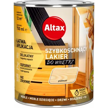 Lak na dřevo Rychleschnoucí lak Altax bezbarvý 0,75 l