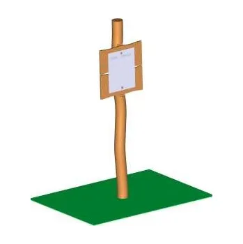 Posilovací věž Info tabule AW14, AKÁT, Workoutový prvek