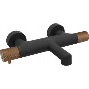 Vodovodní baterie Nástěnná vanová baterie SAPHO černá