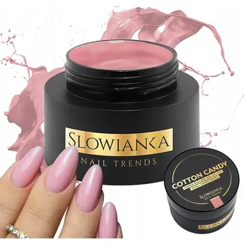Lak na nehty Slowianka Gel Stavební Gel Ideal Tixotropic Cotton Candy Cover 50g