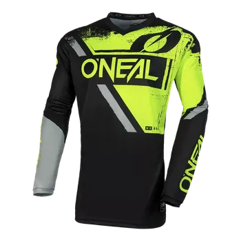 Moto dres Motokrosový MX Dres O'Neal ELEMENT Jersey SHOCKER black/neon yellow 2025 - S