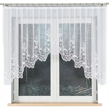 Záclona Hotová záclona žakárová 130x330 Záclony Bílá