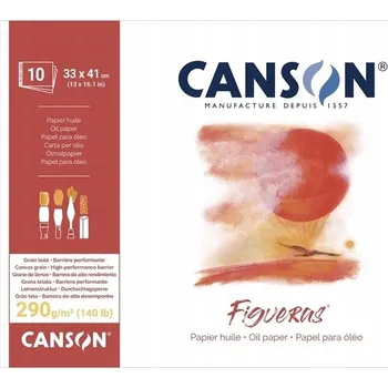 Blok CANSON Figueras Oil 33x41cm, 10 listů 290g