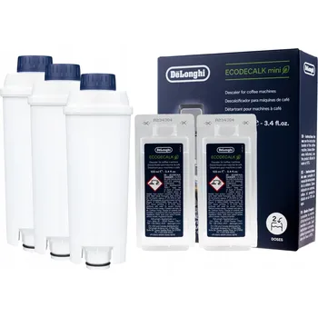 Příprava kávy Filtr do kávovaru Delonghi CDC04 3ks + odvápňovač EcoDecalk 200 Ml