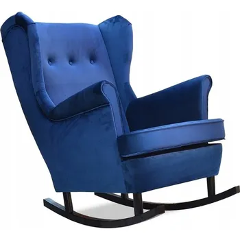 Křeslo Houpací křeslo ušák ARI, skandinávský styl, Family Meble, modrá/námořnická modř