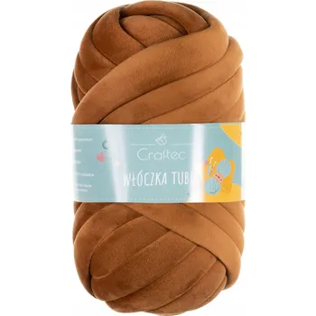 Příze Příze na pletení a háčkování, extra silná Tube 20 mm hnědá #32