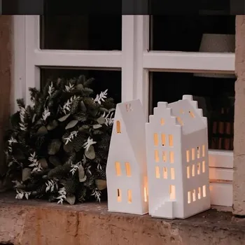 Svícen Porcelánový domeček se schůdky, XL Räder