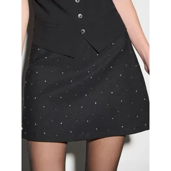 Dámská sukně Sinsay - Mini sukně - černá - 224FJ-99X - 224FJ-99X-S