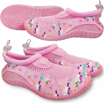 Pracovní obuv Růžové boty do vody s jednorožcem, neoprenové, velikost 32