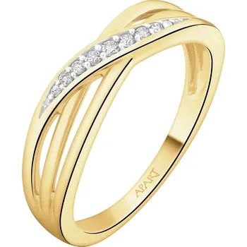 Prsten Zlatý prsten s diamanty - 0,05 ct - ryzost 585 - 160.618