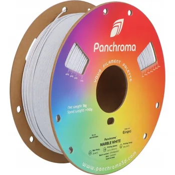 Filament Filament PolyMaker PolyTerra PLA 1,75 mm Mramorově bílá / Bílá mramorová 1 kg