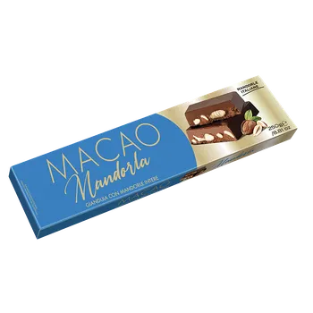 Cukrovinka Macao nugát mléčný s mandlemi 250g (Macao nugát mléčný s mandlemi 250g)